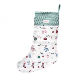 Новогодний носок Jingle bell white 60 см